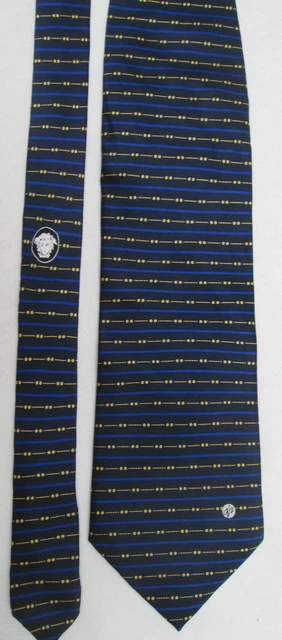 -AUTHENTIQUE cravate cravatte V2 VERSACE   100% soie  vintage