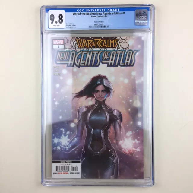 War of the Realms, New Agents of Atlas #1 (2019) CGC 9.8, 1st Luna Snow 2nd Prnt