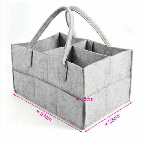Baby Diaper Caddy Organizer Portable Holder Bag Nursery Essentials Storage Bins 7