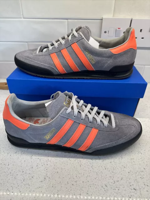 Adidas Originals Jeans Exclusive New Mens Shoes Trainers Grey And Orange Uk 11