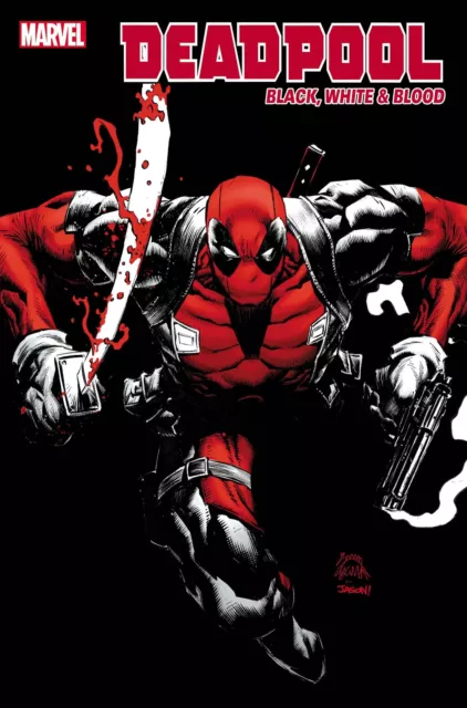 Deadpool Black White Blood #1 1:25 Stegman Variant