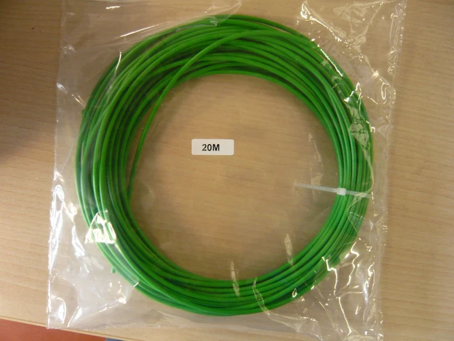 Fil électrique souple HO7 V-K 1,5 mm² vert 20 m