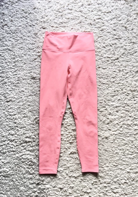 fabletics leggings Powerhold XS Shape Pink Laufhose Tights High Waist Rosa Rot