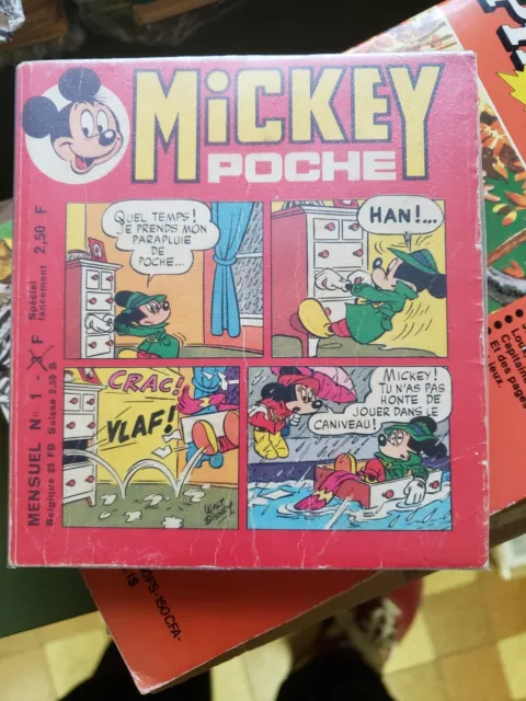 Mickey poche N° 1 Walt Disney 1974 tbe