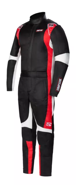Simpson Racing SC02101 Supercoil Racing Suit Black - SM