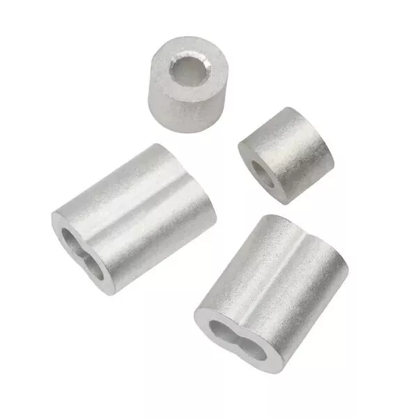 Everbilt Hardware Wire Cable 1/4 in. Aluminum Ferrule and Stop Set 44014