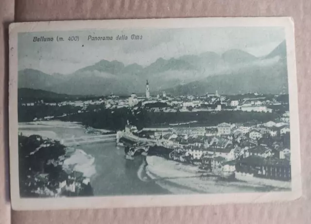 cartolina - BELLUNO panorama - viaggiata