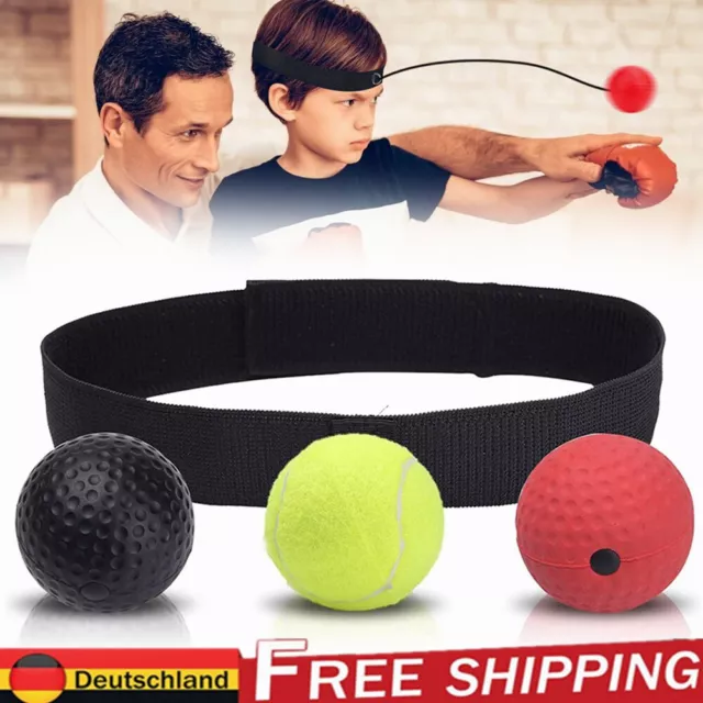 Boxing Fight Ball Punch Exercise Head Band Reflex Speed Training Equipment DHL