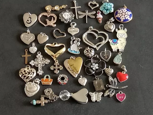 Vintage To Update Jewelry Lot Of Different Charms & Pendants