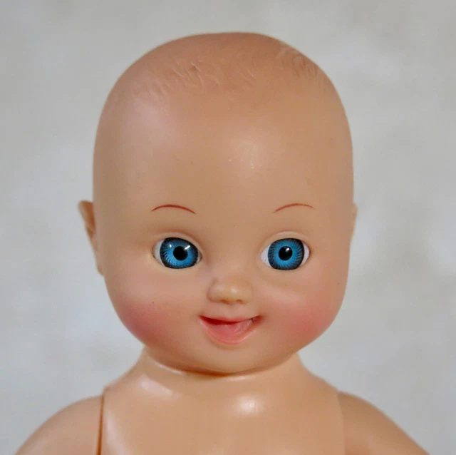 ANCIEN BAIGNEUR BÉBÉ Raynal yeux riboulants corps tissu 44 Cm EUR 90,00 - FR