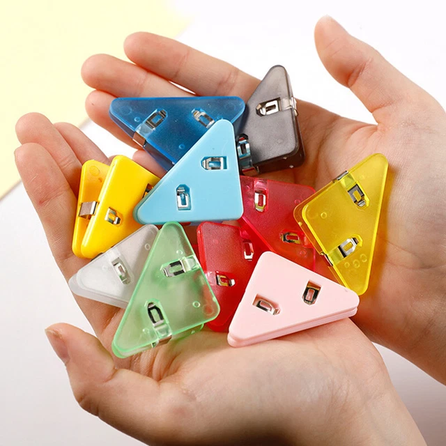 Triangle Clip Photo Stand Clip Book Paper Corner Clip Snack Binder Clip