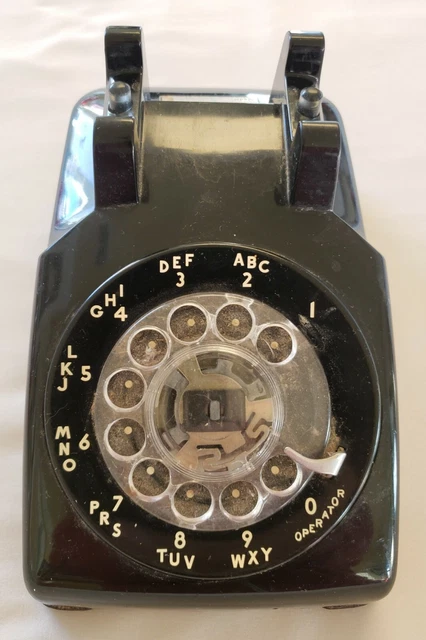Western Electric Bell Systems 500 C/D Desk Phone Black Base Untested No Handset