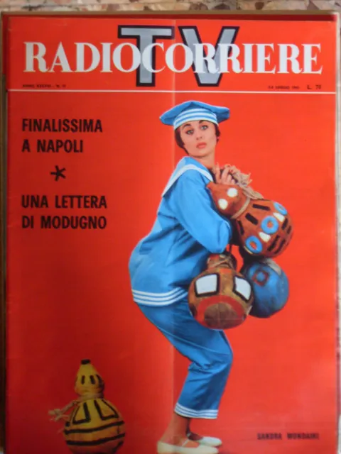 L379--Radiocoriere-Tv Luglio  1961-In Copertina   Sandra Mondaini