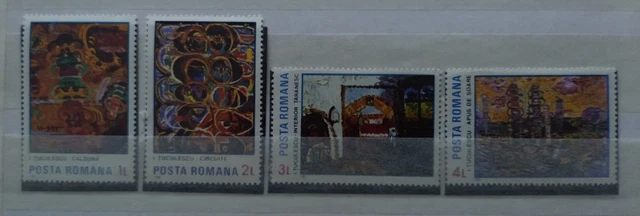 Rumänien 1985 75. Geburtstag von Ioan Tuculescu MiNr4155-4158 **/MNH/Postfrisch