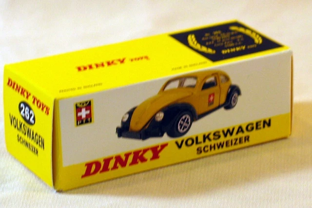 DINKY TOYS ENGLAND - 262 - Volkswagen 1200 Saloon Swiss Postal PTT - En