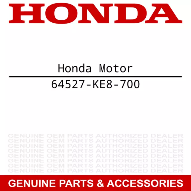 Honda 64527-KE8-700 Nut Clip (4Mm)