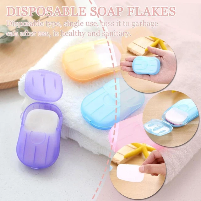 FOMIN Fogli Sapone In Carta Antibatterica 300 Pezzi - Rosa Gelsomino Limone Portatile Da Viaggio - 5