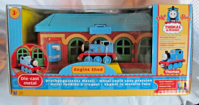 Rare Thomas The Tank Engine Take Along Engine Shed Playset New Track Die-cast