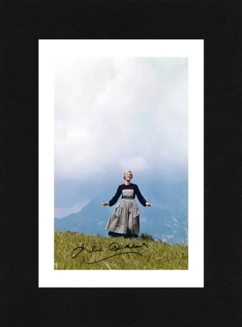 8X6 Mount JULIE ANDREWS Signed PHOTO Print Gift Ready To Frame SOUND OF MUSIC