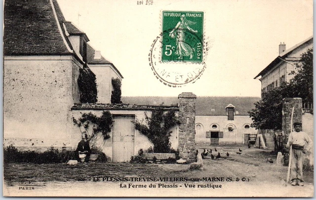94 LE PLESSIS TREVISE - la ferme, vue rustique.