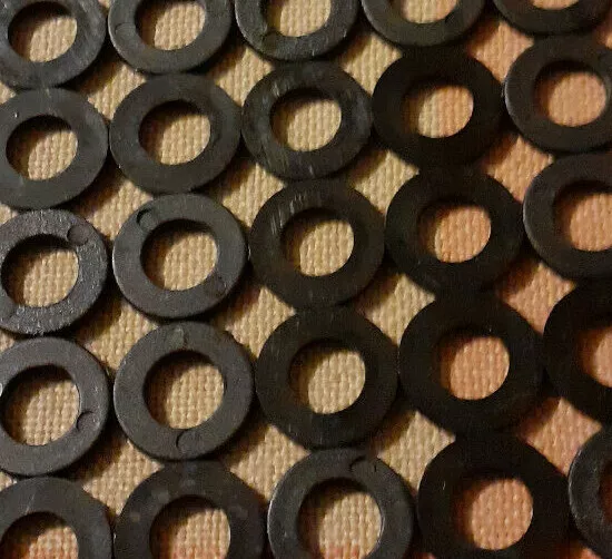 Distanziatori piatti in plastica nylon nero M3 M4 M5 M6 M8 confezioni multiple posta UK gratuita 3