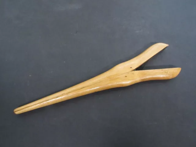 Vintage Wooden Glove Finger Stretcher ~ 11 Inches ~ NICE