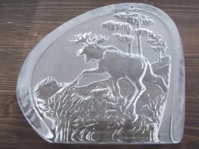 Decorative Kristallbild Moose Sweden Nybro ??? #8261