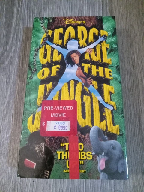 DISNEY GEORGE OF the Jungle VHS Brendan Fraser Movie Kids Family £4.41