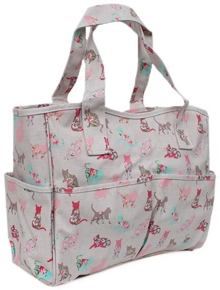 Hobby Regalo Bolso de Mano Artesanal GATO Impresión Mate PVC Estuche de Transporte Almacenamiento SEGUNDOS MENORES