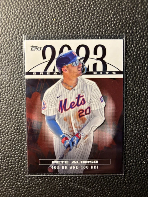 2024 SERIES 1 2023 Greatest Hits 23GH21 Pete Alonso New York Mets
