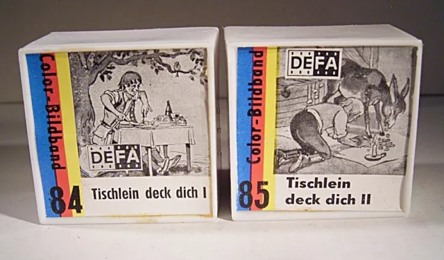 08 012 DDR Dia Film DEFRA Color Tischlein deck Dich Teil 1-2 Kpl. (84-85)