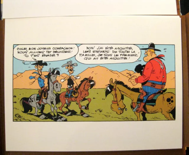 LUCKY LUKE SIGNE Morris Hors-la-loi  Ed. Champaka portfolio TBE 3