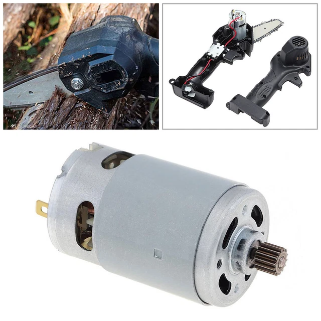 DC 21V RS550 Micro Motor 29800RPM Electric Saw Motor with 14 Teeth 8.2mm Gear