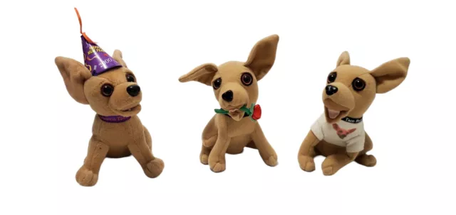 Taco Bell New Year , with Rose, with shirt Chihuahua Dog Stuffed Plush