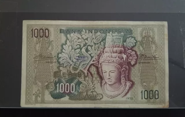 Indonesia 1000 Rupiah 1952 (Pick 48) Circulated