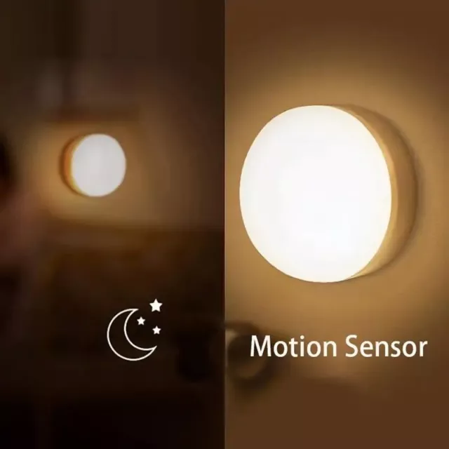 Smart LED Night Light, USB Charging, Automatic Lighting.