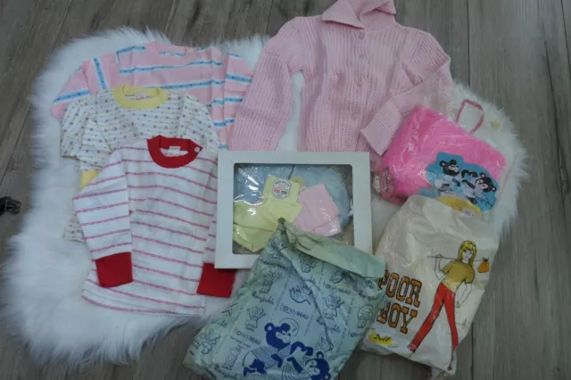 Vintage NEW OLD STOCK 60s 70s 80s Toddler Child Baby Kid Clothing Lot Shirts Hat