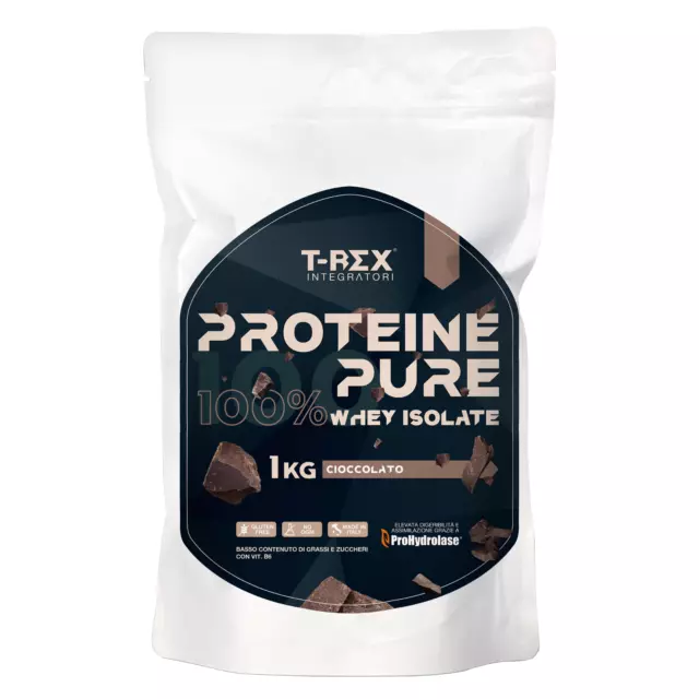 PROTEINE WHEY CIOCCOLATO 1kg 100% ISOLATE VOLAC® SIERO LATTE ALTA CONCENTRAZIONE