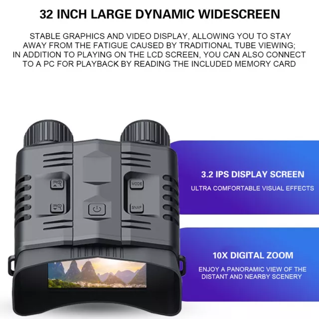 4K 10X Zoom HD Digitale Nachtsichtkamera Fernglas Videoaufnahme wifi Infrarot