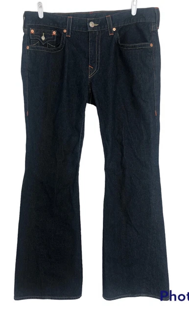 True Religion Jeans Mens 40x35 Joey Flare Bootcut Twisted Seam Flap Pocket Jeans True Religion Jeans Mens 40x35 Joey Flare Bootcut Twisted Seam Flap Pocket Jeans
