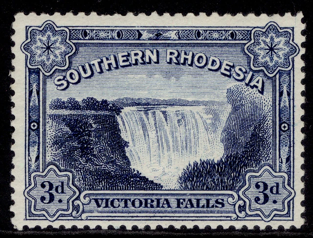 SOUTHERN RHODESIA GV SG30, 3d deep ultramarine, M MINT. Cat £15.