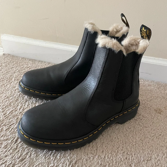 Doc Martens - Dr Martens - 2976 Leonore - Genuine Leather + Faux Fur - W 10 US