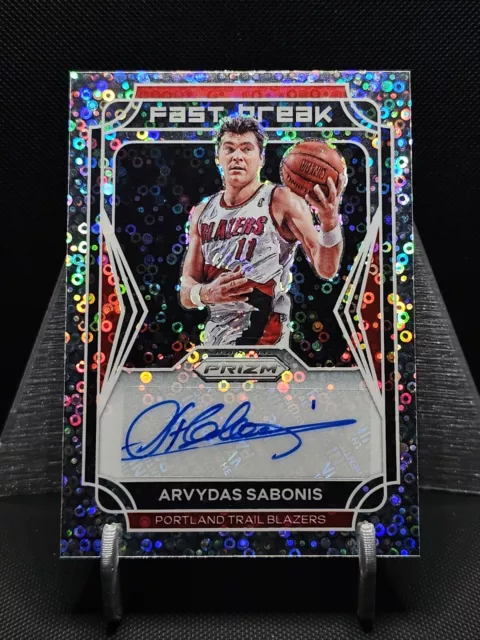 2021-22 Panini Prizm NBA Basketball Fastbreak Auto Arvydas Sabonis #FB-ASB