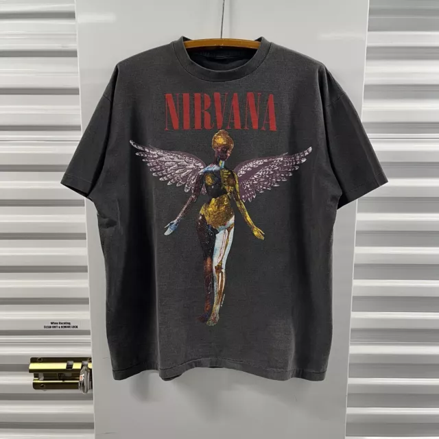 Vintage 1993 Nirvana In Utero Promo Concert Tour Shirt Kurt Cobain