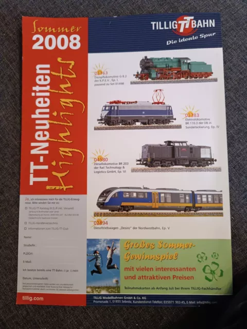 Tillig TT Katalog 2008 (2 Hefte)