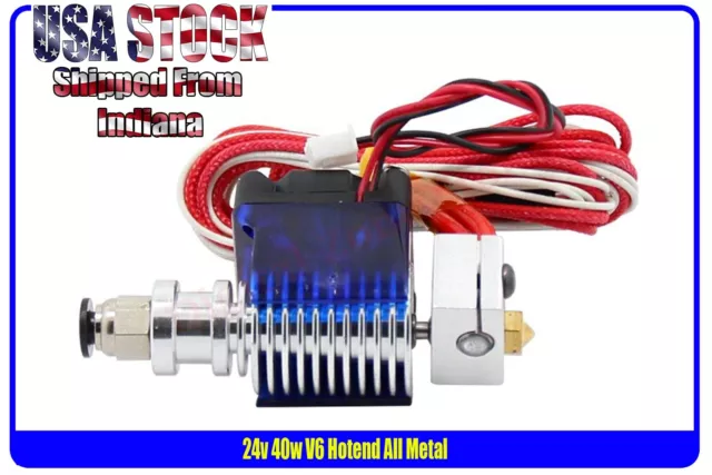 V6 Hotend, Hotend, 24v, J-Head Hotend, All Metal V6, 3D Printers