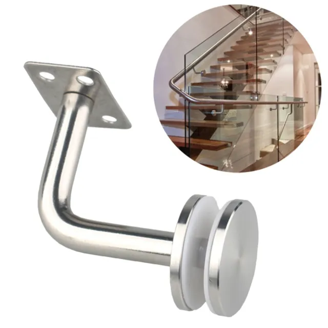 1 barandilla de escalera de plata soporte barandilla de escalera soporte de pared barandilla