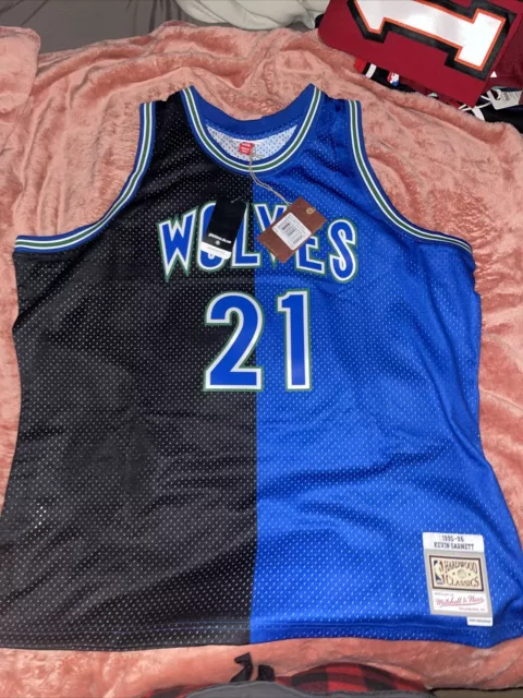 Mitchell & Ness Nba Split Swingman Jersey Timberwolves 1995 Kevin Garnett 3Xl