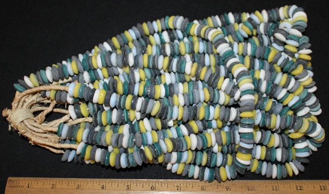 Bundle of (11) Strands of Colorful Glass Trade Beads #1.. Special Buy It Now !!!