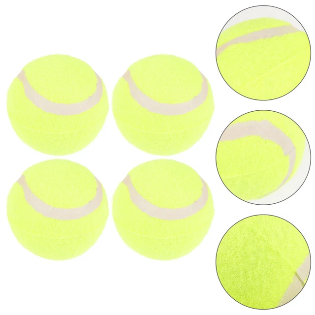 4 pièces balles d'entraînement pour animaux de compagnie balles de tennis pour